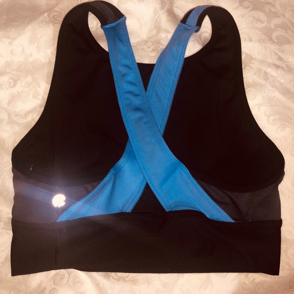 Champion Sports Bra – Unpadded | Size Small | Blue & Black - Picture 3 of 3